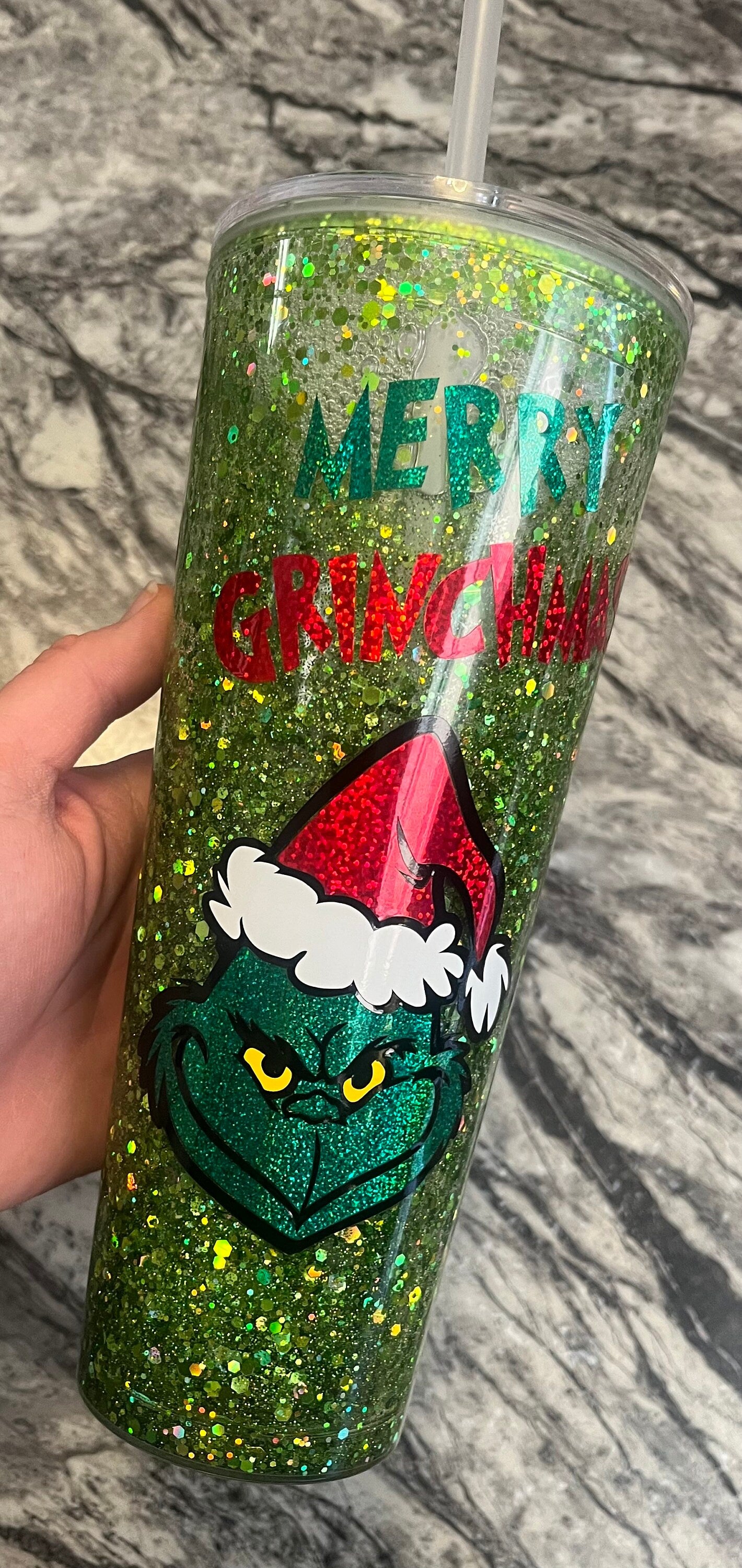 The Grinch Snowglobe Tumbler