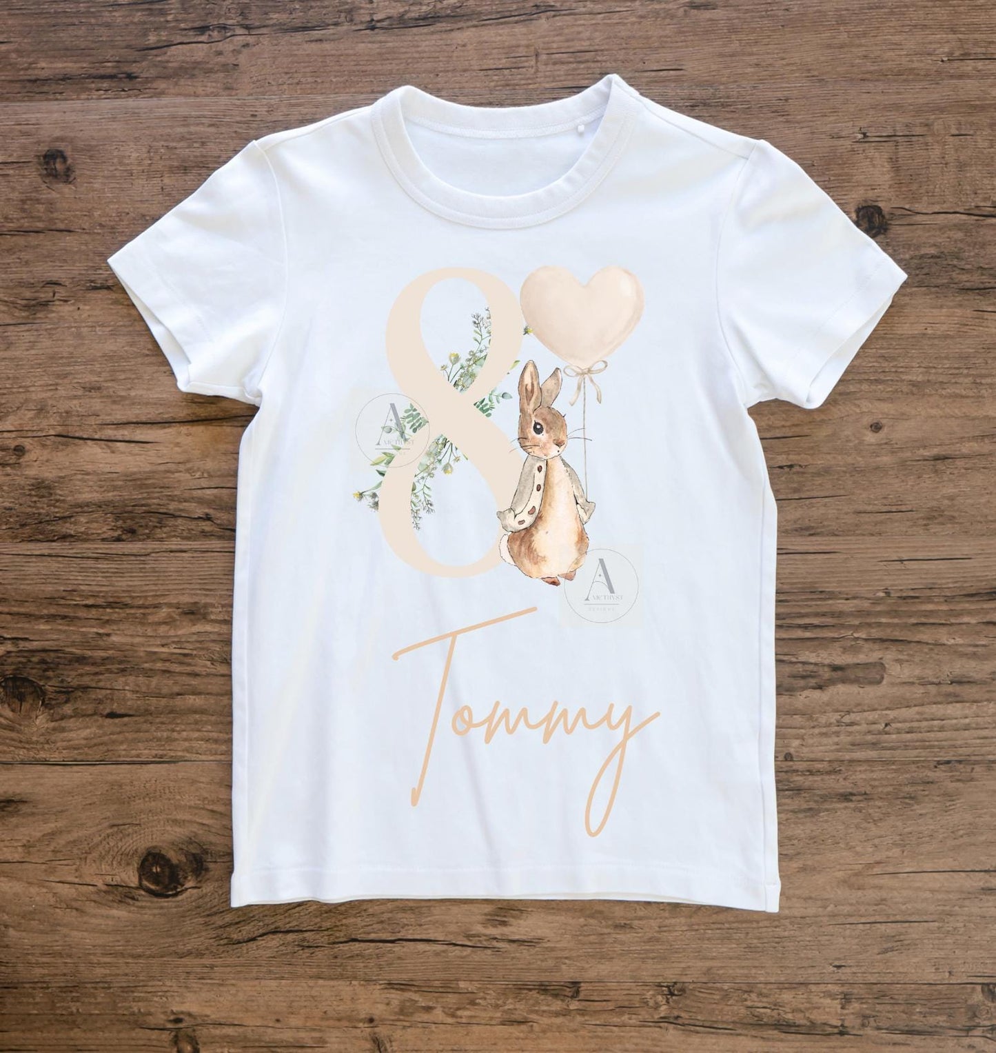 Peter Rabbit Birthday Body Suit | Personalised Baby Body Suit | Personalised Childrens T shirt |